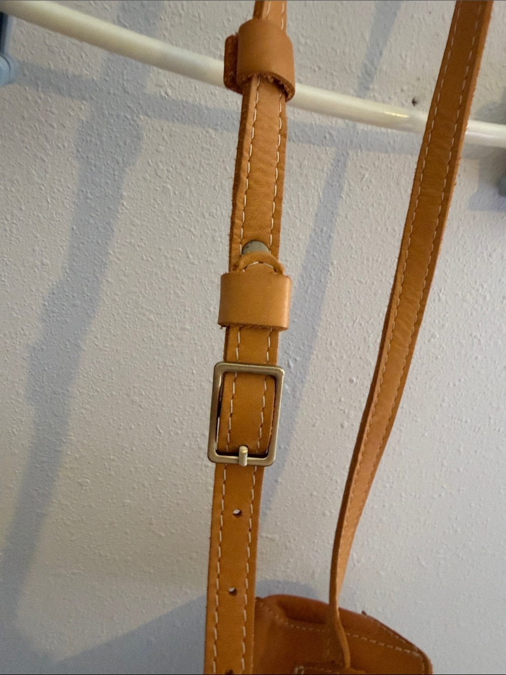Portland Leather Cognac Crossbody waist Bag - Picture 2 of 12
